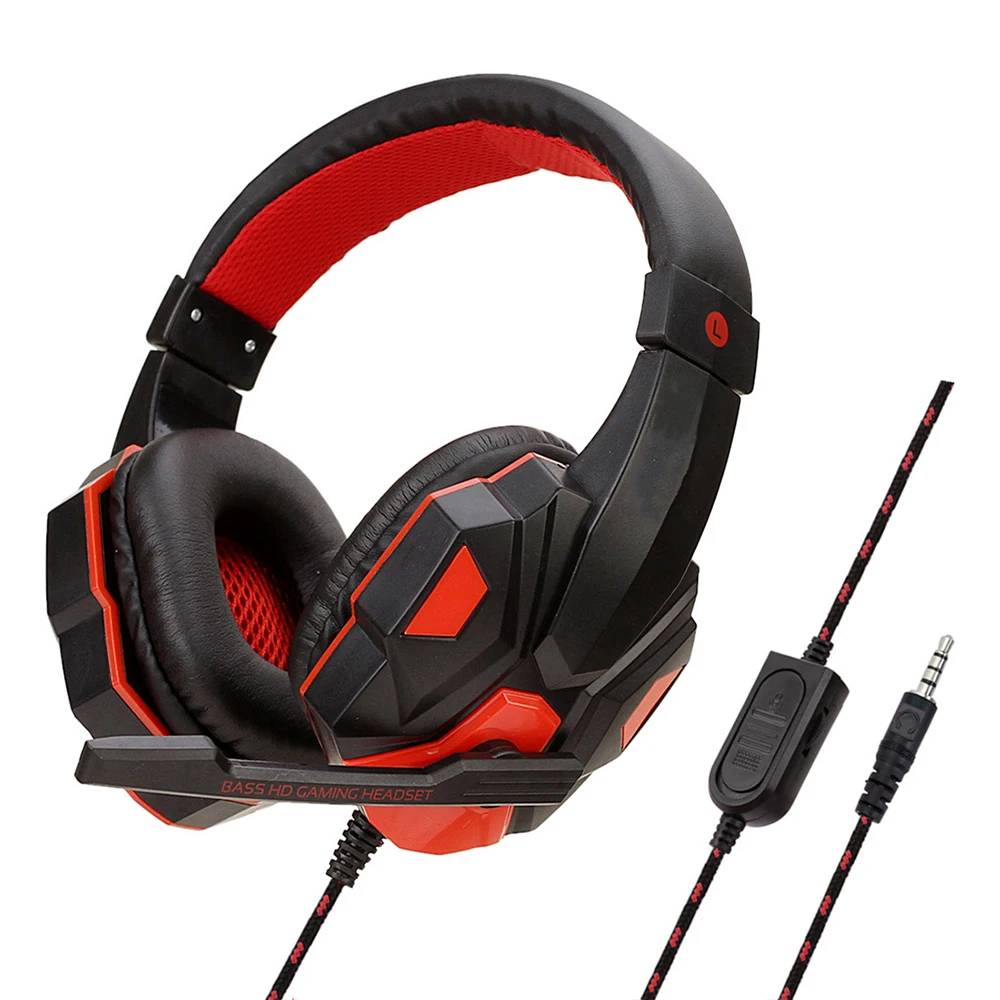 3.5mm Wired Gaming Headphones With Microphone 120° Adjustable PC Bass Stereo Gamer Headset For PS4 PS5 Xbox Smartphone Laptop - Imagem 7